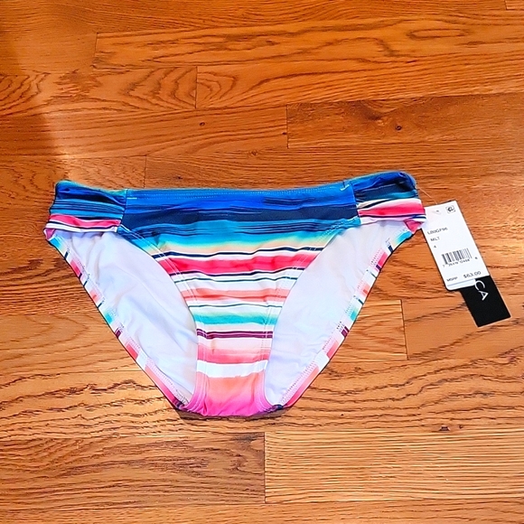 NWT La Blanca Shirred Bikini Bottom Size 4 - Picture 1 of 3